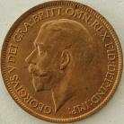 HALFPENCE 1916  GEORGE V  UNC LUS