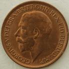 HALFPENCE 1919  GEORGE V SUPERB UNC T