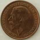 HALFPENCE 1920  GEORGE V SUPERB  UNC T