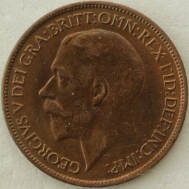 HALFPENCE 1920  GEORGE V SUPERB  UNC  T