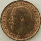 HALFPENCE 1920  GEORGE V   UNC LUS 