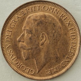 HALFPENCE 1923  GEORGE V  UNC LUS