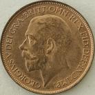 HALFPENCE 1925  GEORGE V 1ST TYPE UNC LUS