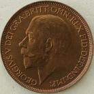 HALFPENCE 1925  GEORGE V 1ST TYPE  SUP UNC T