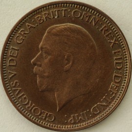 HALFPENCE 1932  GEORGE V SCARCE UNC.T.