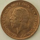 HALFPENCE 1934  GEORGE V SCARCE BU