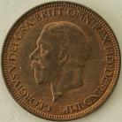 HALFPENCE 1934  GEORGE V SCARCE UNC LUS