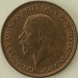 HALFPENCE 1934  GEORGE V  UNC.T.