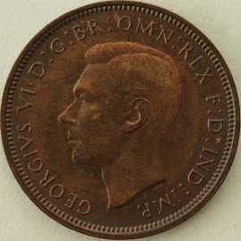 HALFPENCE 1941  GEORGE VI  UNC.T.
