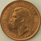 HALFPENCE 1942  GEORGE VI BU