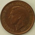 HALFPENCE 1946  GEORGE VI SCARCE SUPERB UNC T