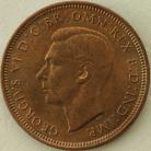 HALFPENCE 1948  GEORGE VI  UNC LUS