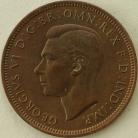 HALFPENCE 1948  GEORGE VI SUPERB TONED UNC T