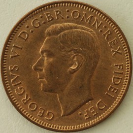 HALFPENCE 1950  GEORGE VI  BU