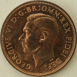 HALFPENCE 1951  GEORGE VI PROOF FDC