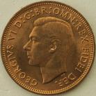 HALFPENCE 1952  GEORGE VI BU