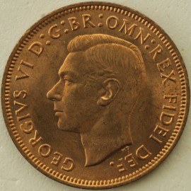 HALFPENCE 1952  GEORGE VI  BU