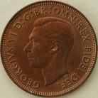 HALFPENCE 1952  GEORGE VI SUPERB TONED UNC.T.