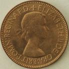 HALFPENCE 1953  ELIZABETH II BU