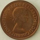 HALFPENCE 1953  ELIZABETH II  UNC  LUS 