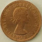 HALFPENCE 1954  ELIZABETH II BU