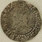 ELIZABETH I 1594 -1596 ELIZABETH I PENNY . 6TH ISSUE. WITHOUT ROSE OR DATE. MM WOOLPACK. GF