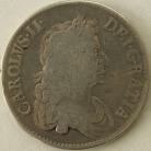 CROWNS 1671  CHARLES II 3RD BUST. TERTIO F