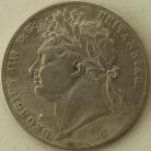 HALF CROWNS 1820  GEORGE IV LAUREATE HEAD NVF