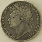 HALF CROWNS 1821  GEORGE IV LAUREATE HEAD GF