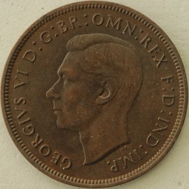 PENNIES 1937  GEORGE VI F221 - SUPERB TONE UNC 