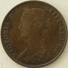 HALFPENCE 1872  VICTORIA NVF