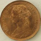 HALFPENCE 1893  VICTORIA F368 BU