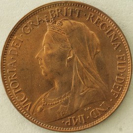 HALFPENCE 1895  VICTORIA  BU