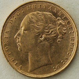 SOVEREIGNS 1884  VICTORIA LONDON ST. GEORGE. GEF