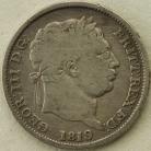 SHILLINGS 1819  GEORGE III GF