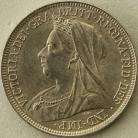 SHILLINGS 1896  VICTORIA LARGE ROSE BU