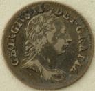 THREEPENCES SILVER 1763  GEORGE III NVF