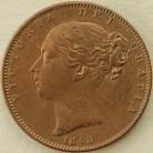 FARTHINGS 1848  VICTORIA SCARCE GEF