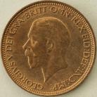 HALFPENCE 1933  GEORGE V BU