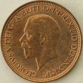 HALFPENCE 1933  GEORGE V  BU