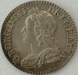 MAUNDY FOURPENCES 1746  GEORGE II  NEF