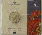 FIVE POUNDS 2024  CHARLES III ROYAL TUDOR BEASTS. TUDOR DRAGON PACK BU