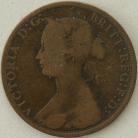 HALFPENCE 1873  VICTORIA SCARCE F