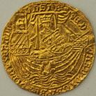HAMMERED GOLD 1461 -1470 EDWARD IV EDWARD IV. RYAL (ROSE NOBLE) TOWER MINT. TYPE VII. LIGHT COINAGE. LARGE FLEURS IN SPANDRELS. LONDON. MM CROWN. LIGHT BROOCH MARKS ON REV. GVF