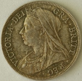 HALF CROWNS 1894  VICTORIA VERY SCARCE UNC T