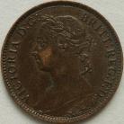 FARTHINGS 1895  VICTORIA YOUNG HEAD RARE GVF
