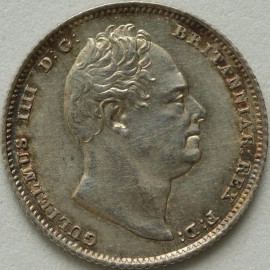 SIXPENCES 1837  WILLIAM IV VERY SCARCE GEF