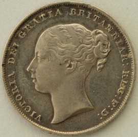 SHILLINGS 1855  VICTORIA VERY SCARCE GVF