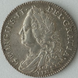 HALF CROWNS 1745  GEORGE II LIMA GEF