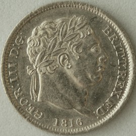 SHILLINGS 1816  GEORGE III  UNC LUS